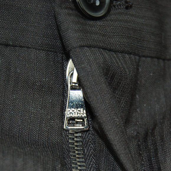 Dolce and Gabbana Pin Strip Dress Pants Gray 48 - Picture 4 of 8